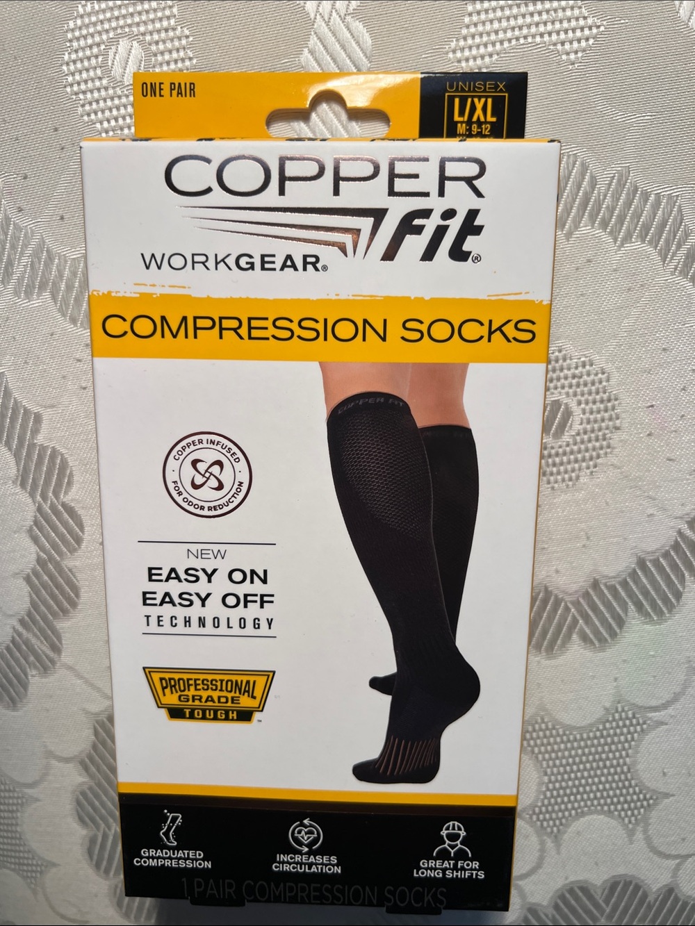 Workgear Compression Socks - Black (L/XL)
